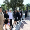 frenda floral en honor a los Padres de la Patria